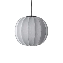 Sale Made by Hand - Pendellampe - Knit-Wit 60 Round Pendant LED - Silver
