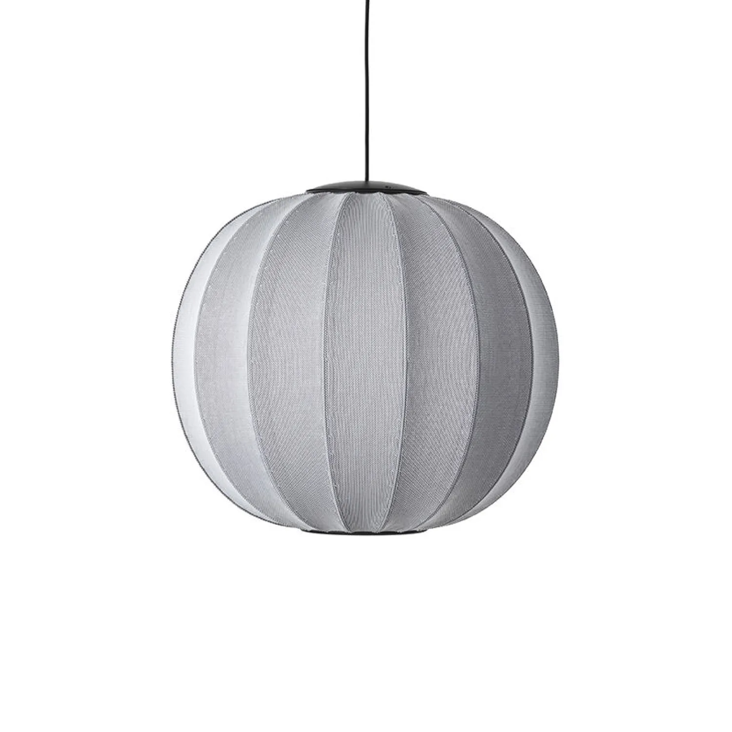 Sale Made by Hand - Pendellampe - Knit-Wit 60 Round Pendant LED - Silver