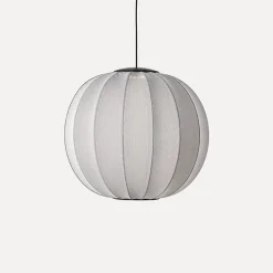 Sale Made by Hand - Pendellampe - Knit-Wit 60 Round Pendant LED - Silver
