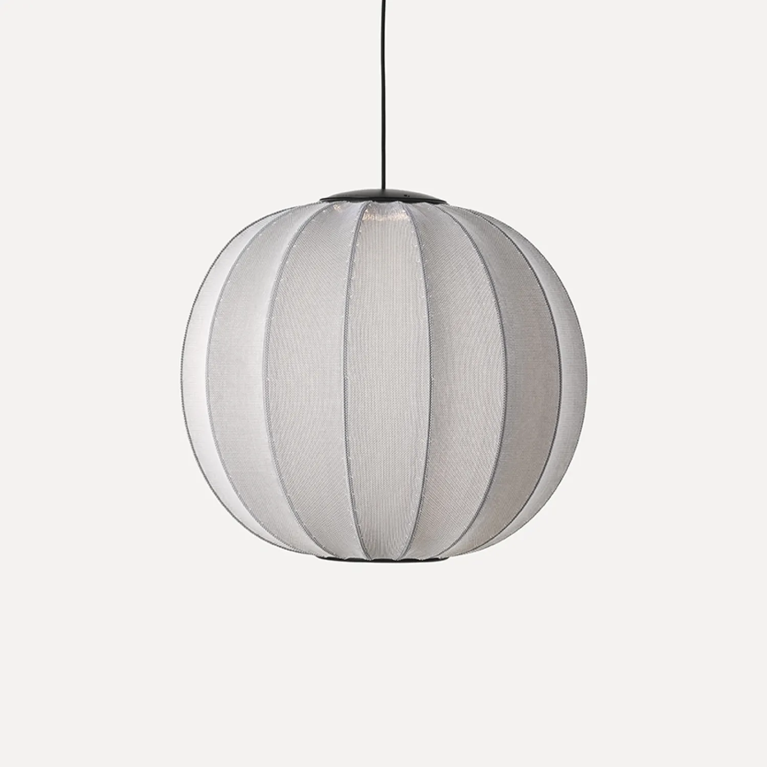 Sale Made by Hand - Pendellampe - Knit-Wit 60 Round Pendant LED - Silver