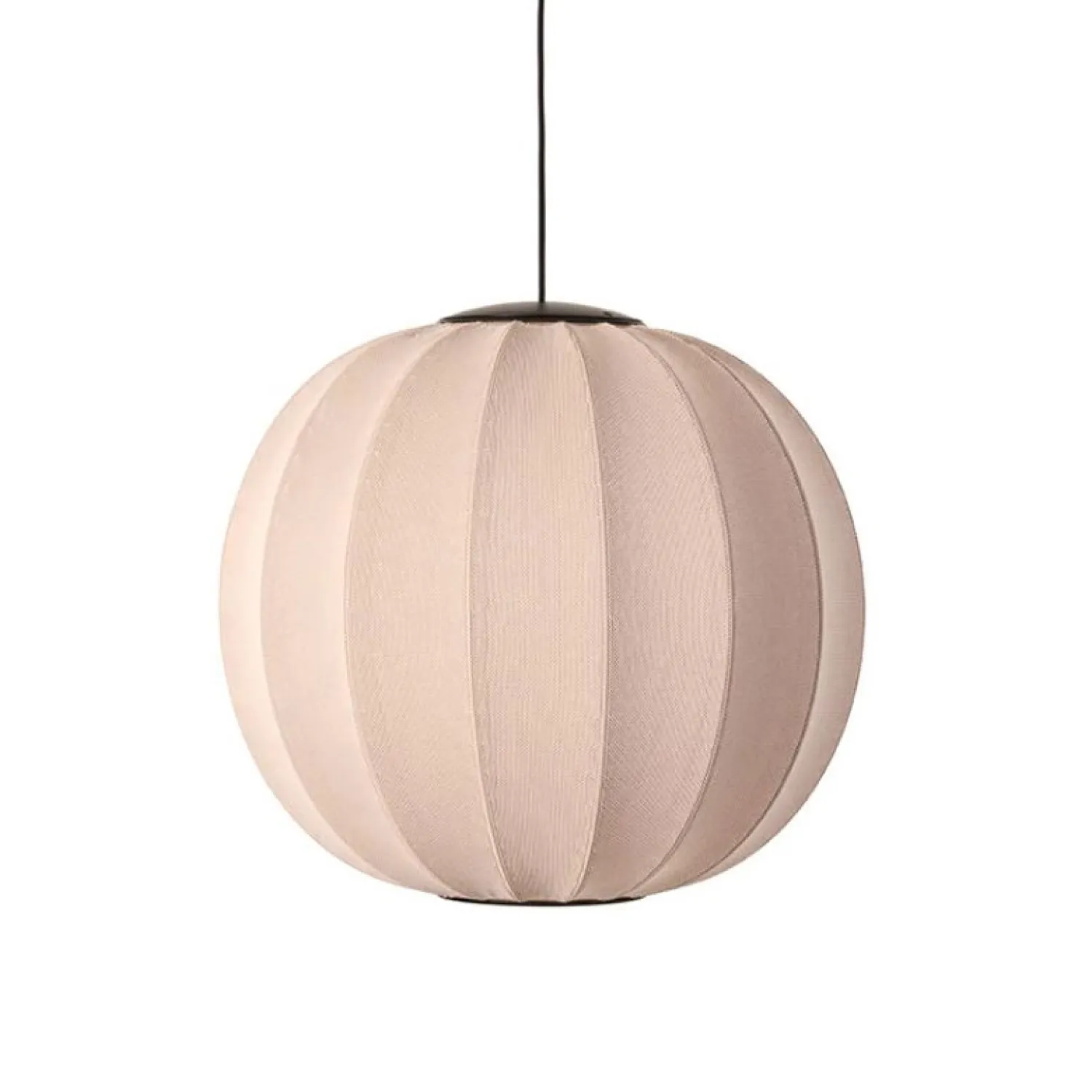 Online Made by Hand - Pendellampe - Knit-Wit 60 Round Pendant LED - Sand Stone