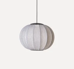 Sale Made by Hand - Pendellampe - Knit-Wit 45 Round Pendant LED - Anniversary Glitter Silver