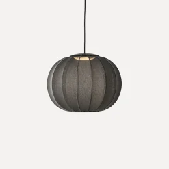 Clearance Made by Hand - Pendellampe - Knit-Wit 45 Round Pendant LED - Black