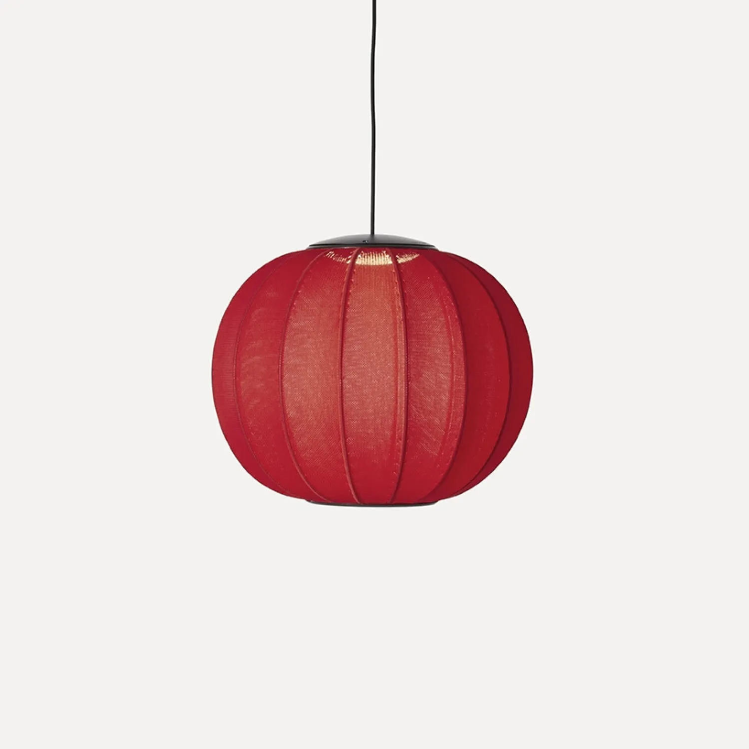 Online Made by Hand - Pendellampe - Knit-Wit 45 Round Pendant LED - Maple Red