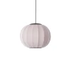 Hot Made by Hand - Pendellampe - Knit-Wit 45 Round Pendant LED - Light Pink