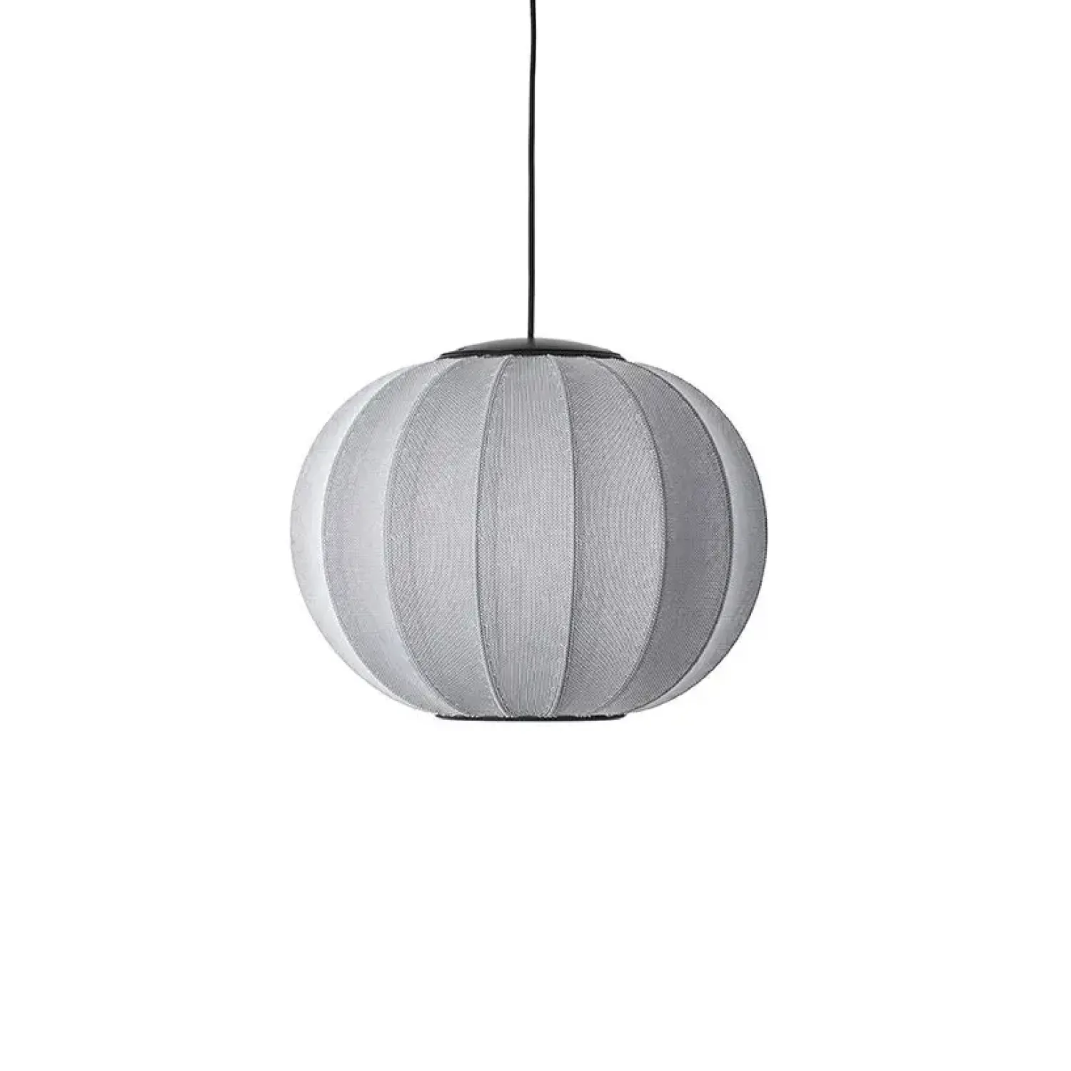Hot Made by Hand - Pendellampe - Knit-Wit 45 Round Pendant LED - Silver