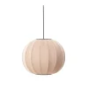 New Made by Hand - Pendellampe - Knit-Wit 45 Round Pendant LED - Sand Stone
