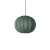 Best Made by Hand - Pendellampe - Knit-Wit 45 Round Pendant LED - Tweed Green