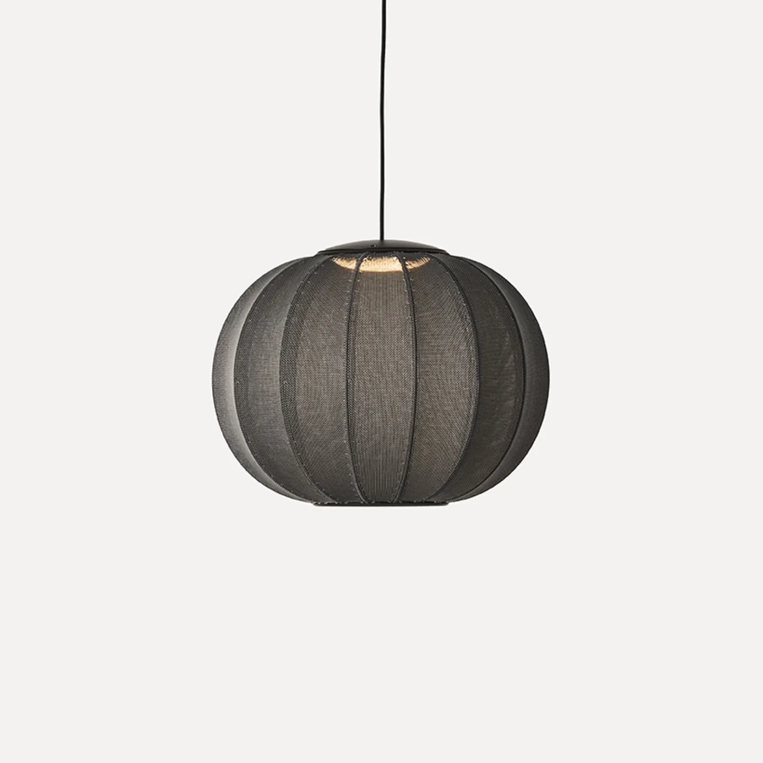 Online Made by Hand - Pendellampe - Knit-Wit 45 Round Pendant - Black