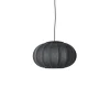 New Made by Hand - Pendellampe - Knit-Wit 45 Oval Pendant LED - Black