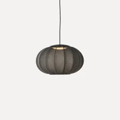 New Made by Hand - Pendellampe - Knit-Wit 45 Oval Pendant LED - Black