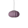 New Made by Hand - Pendellampe - Knit-Wit 45 Oval Pendant LED - Burgundy