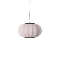 Hot Made by Hand - Pendellampe - Knit-Wit 45 Oval Pendant LED - Light Pink