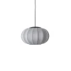 Outlet Made by Hand - Pendellampe - Knit-Wit 45 Oval Pendant LED - Silver