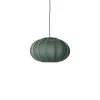 New Made by Hand - Pendellampe - Knit-Wit 45 Oval Pendant LED - Tweed Green
