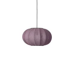 Clearance Made by Hand - Pendellampe - Knit-Wit 45 Oval Pendant - Burgundy