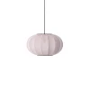 Outlet Made by Hand - Pendellampe - Knit-Wit 45 Oval Pendant - Light Pink