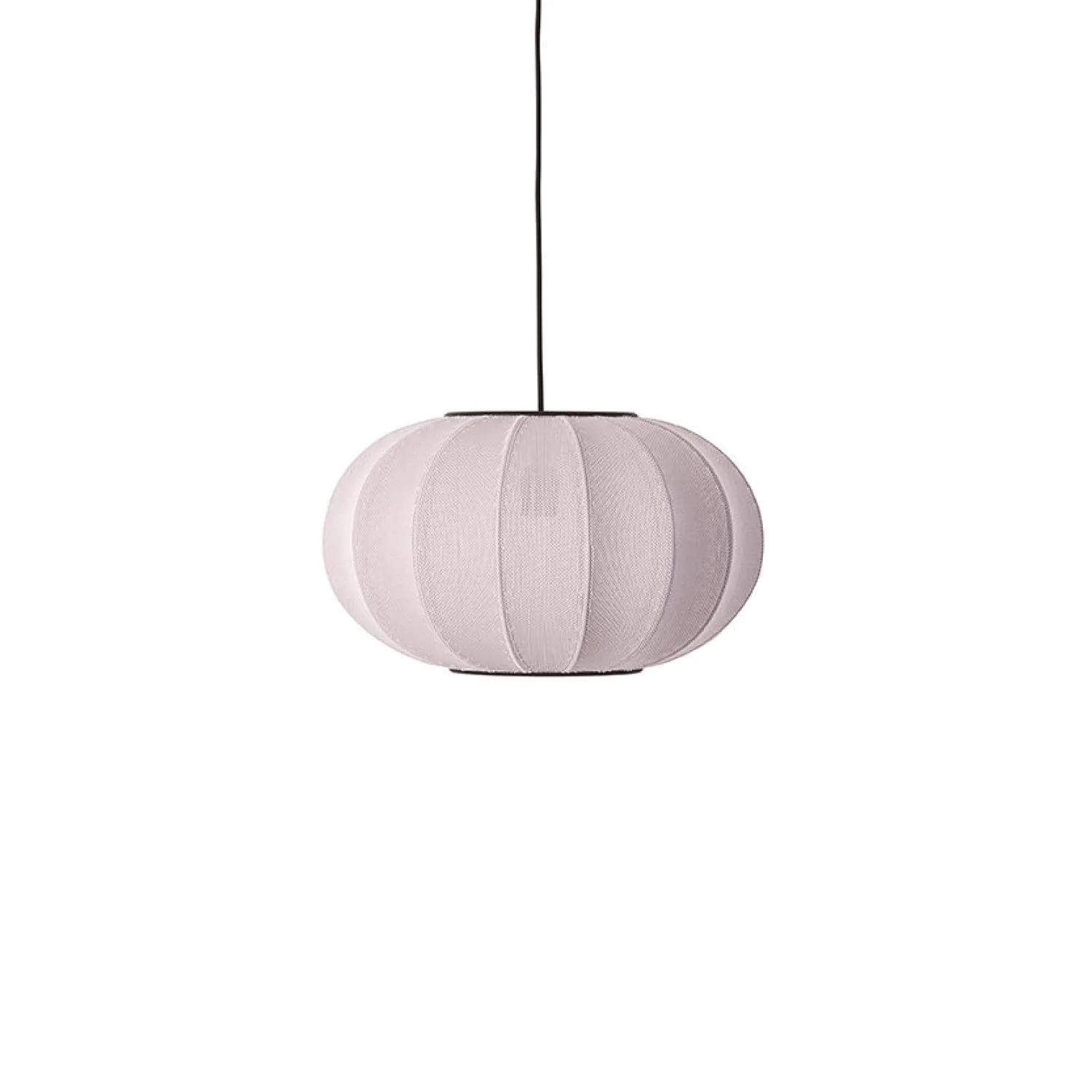 Outlet Made by Hand - Pendellampe - Knit-Wit 45 Oval Pendant - Light Pink