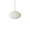 Clearance Made by Hand - Pendellampe - Knit-Wit 45 Oval Pendant - Pearl White