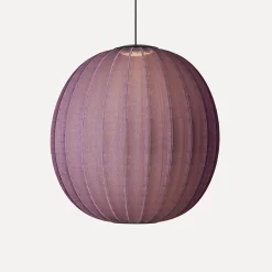 Discount Made by Hand - Pendellampe - Knit-Wit 75 Round Pendant LED - Burgundy