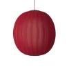 Best Made by Hand - Pendellampe - Knit-Wit 75 Round Pendant LED - Maple Red