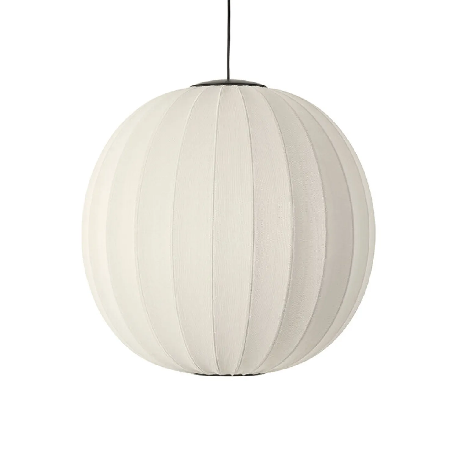 Sale Made by Hand - Pendellampe - Knit-Wit 75 Round Pendant LED - Pearl White