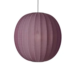 Hot Made by Hand - Pendellampe - Knit-Wit 75 Round Pendant - Burgundy