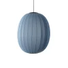 Best Made by Hand - Pendellampe - Knit-Wit 65 High Oval Pendant LED - Blue Stone