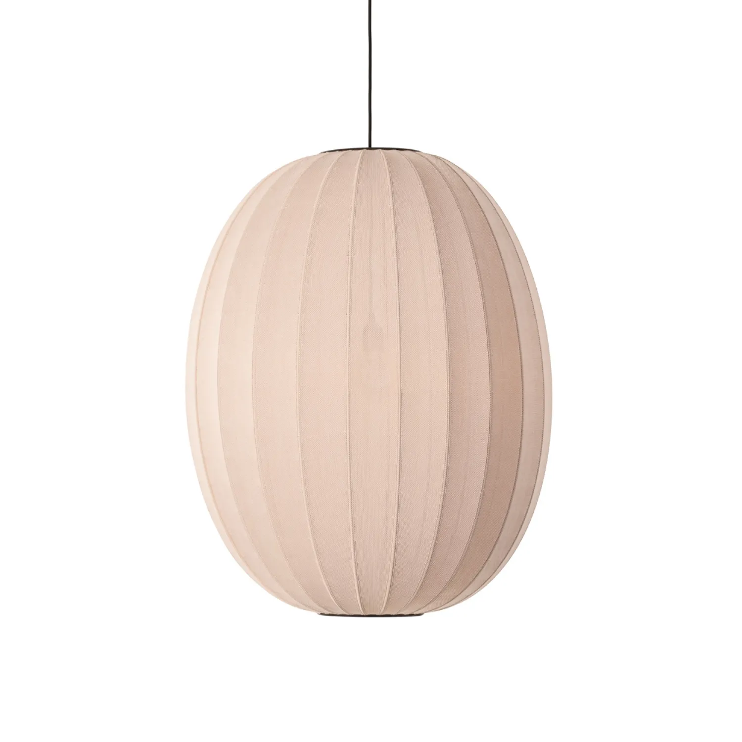 Best Made by Hand - Pendellampe - Knit-Wit 65 High Oval Pendant LED - Sand Stone