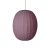 Hot Made by Hand - Pendellampe - Knit-Wit 65 High Oval Pendant - Burgundy