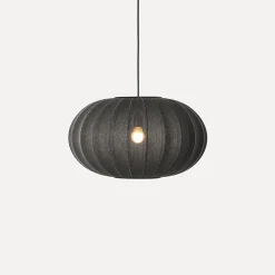 New Made by Hand - Pendellampe - Knit-Wit 57 Oval Pendant - Black