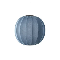 Sale Made by Hand - Pendellampe - Knit-Wit 60 Round Pendant LED - Blue Stone