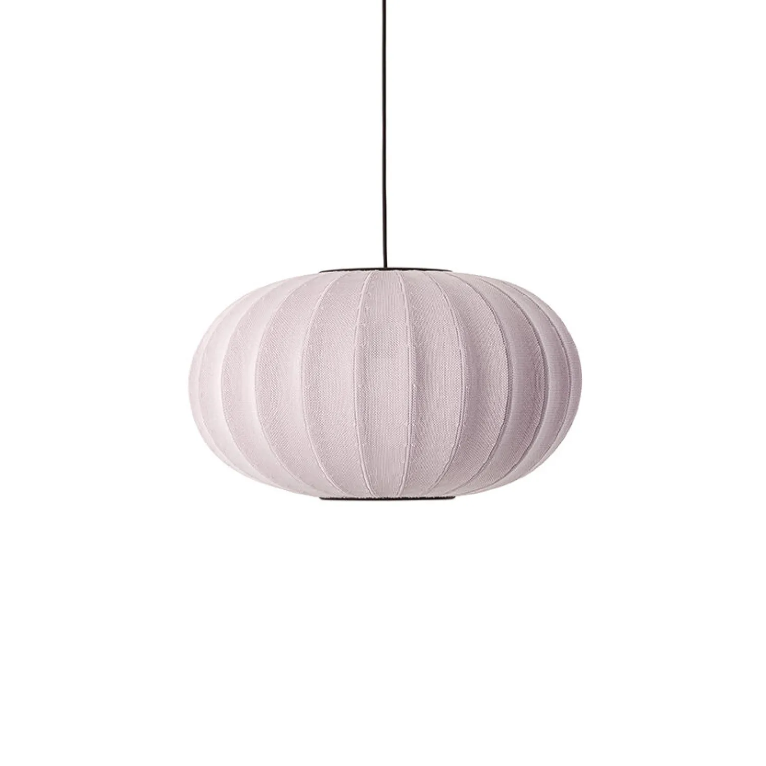 Clearance Made by Hand - Pendellampe - Knit-Wit 57 Oval Pendant - Light Pink
