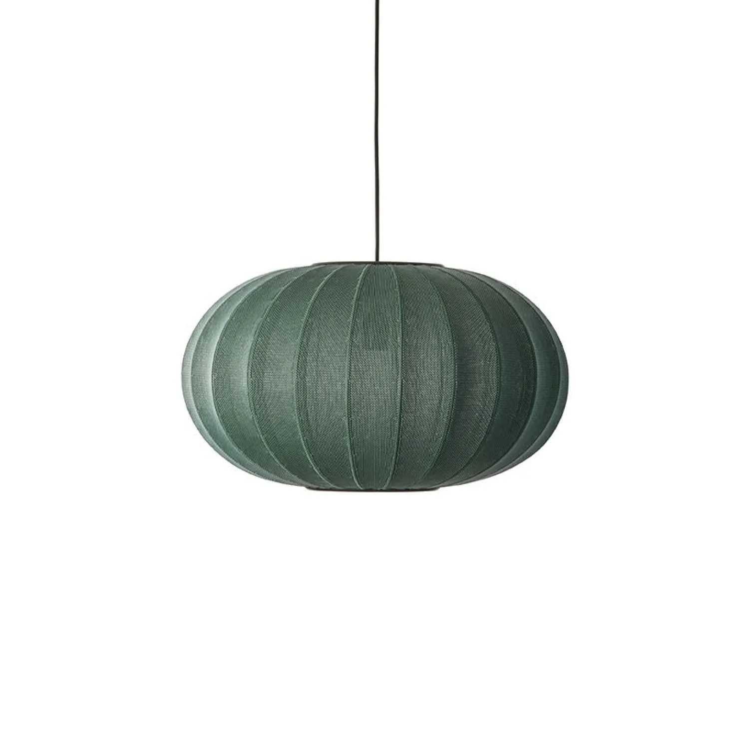 New Made by Hand - Pendellampe - Knit-Wit 57 Oval Pendant - Tweed Green