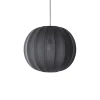 New Made by Hand - Pendellampe - Knit-Wit 60 Round Pendant - Black