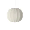 Best Made by Hand - Pendellampe - Knit-Wit 60 Round Pendant - Pearl White