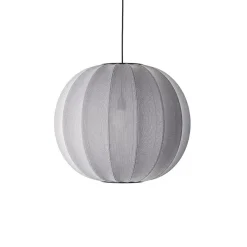 Outlet Made by Hand - Pendellampe - Knit-Wit 60 Round Pendant - Silver