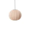 Online Made by Hand - Pendellampe - Knit-Wit 45 Round Pendant - Sand Stone