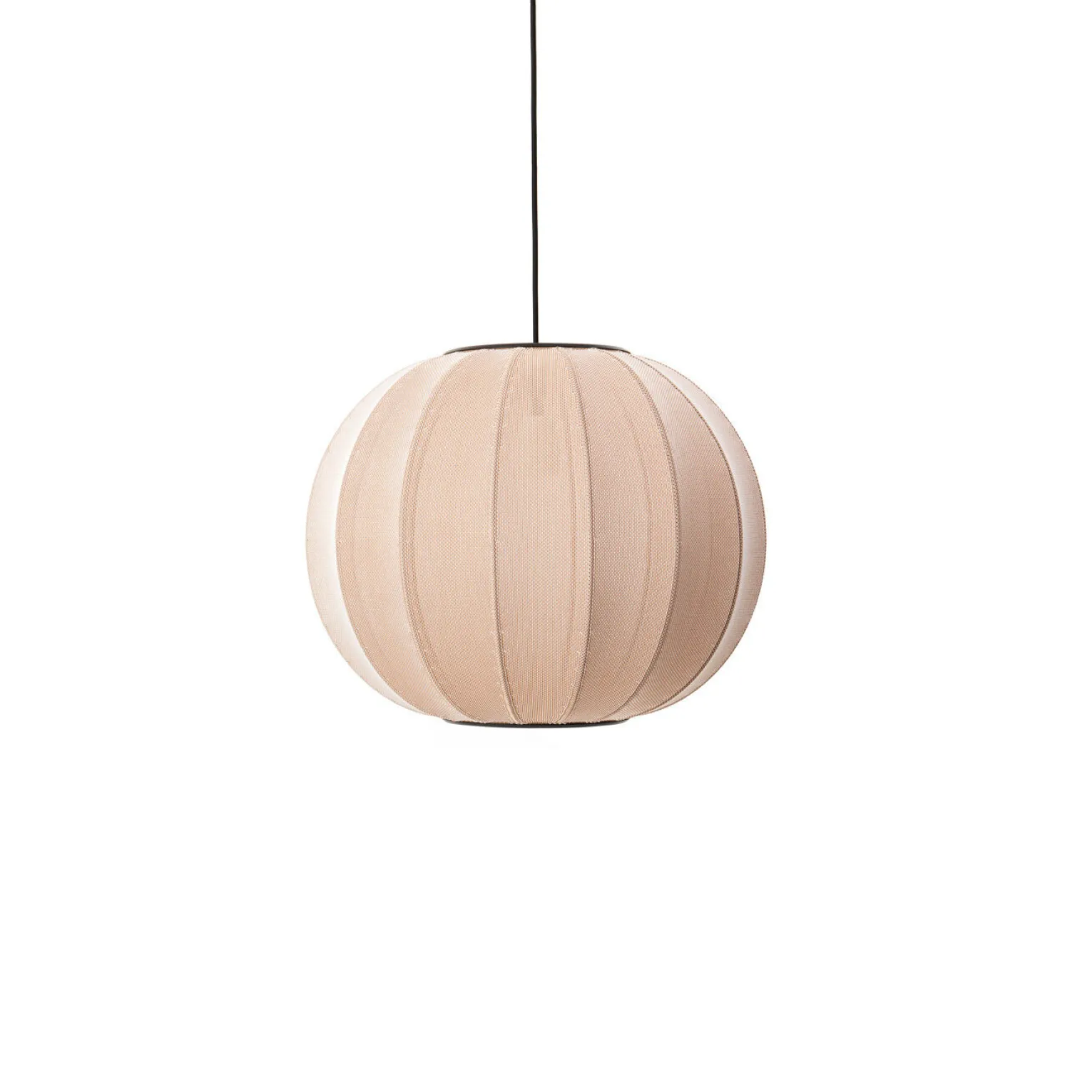 Online Made by Hand - Pendellampe - Knit-Wit 45 Round Pendant - Sand Stone