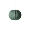 Online Made by Hand - Pendellampe - Knit-Wit 45 Round Pendant - Tweed Green