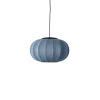 Discount Made by Hand - Pendellampe - Knit-Wit 45 Oval Pendant LED - Blue Stone