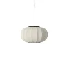 Online Made by Hand - Pendellampe - Knit-Wit 45 Oval Pendant LED - Pearl White