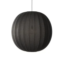 Made by Hand - Pendellamper - Knit-Wit 75 Round Pendant - Black