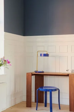 Sale Made by Hand - Petite Machine Table Lamp - Royal Blue