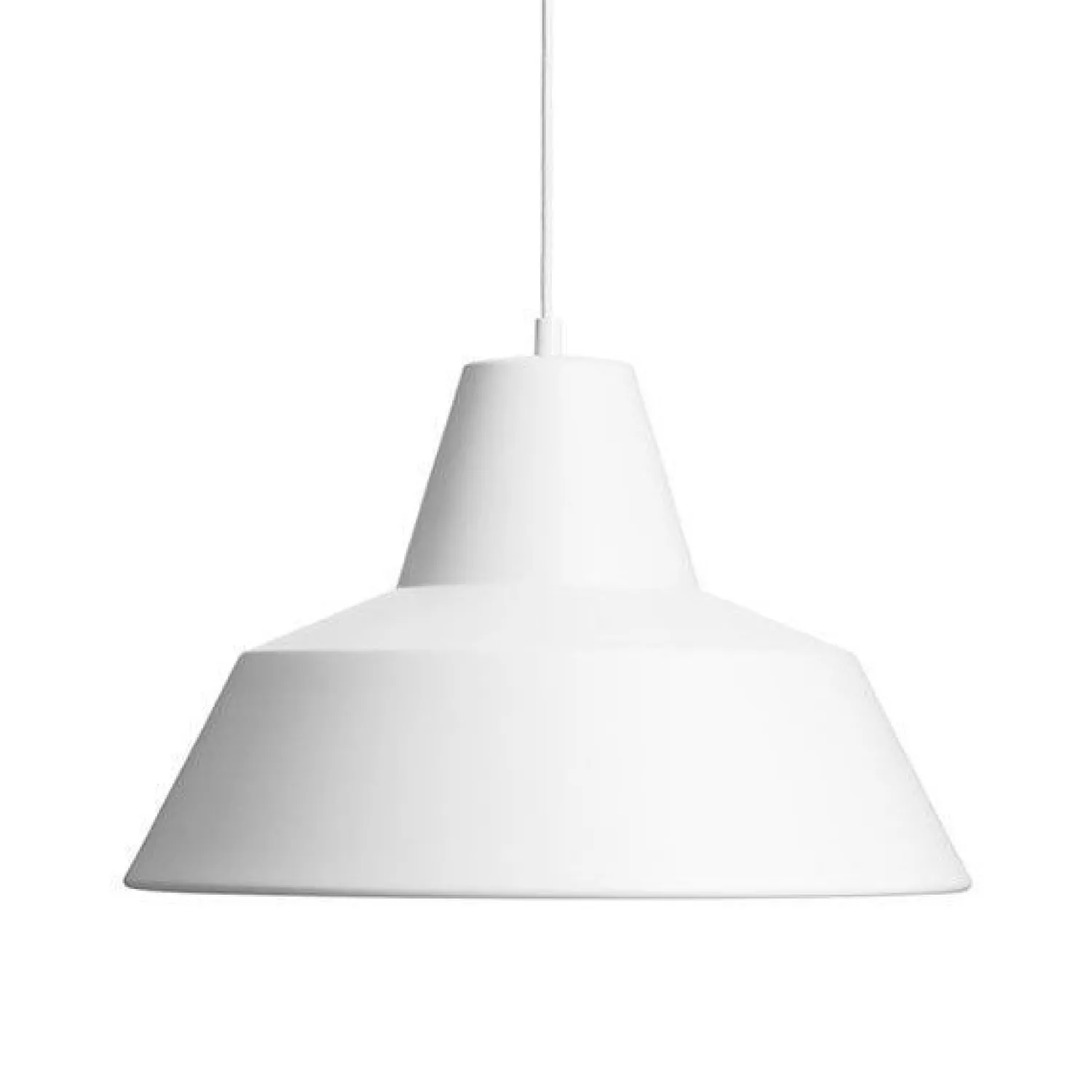 New Made by Hand - Værkstedslampe i Ø 50 cm - Mat hvid