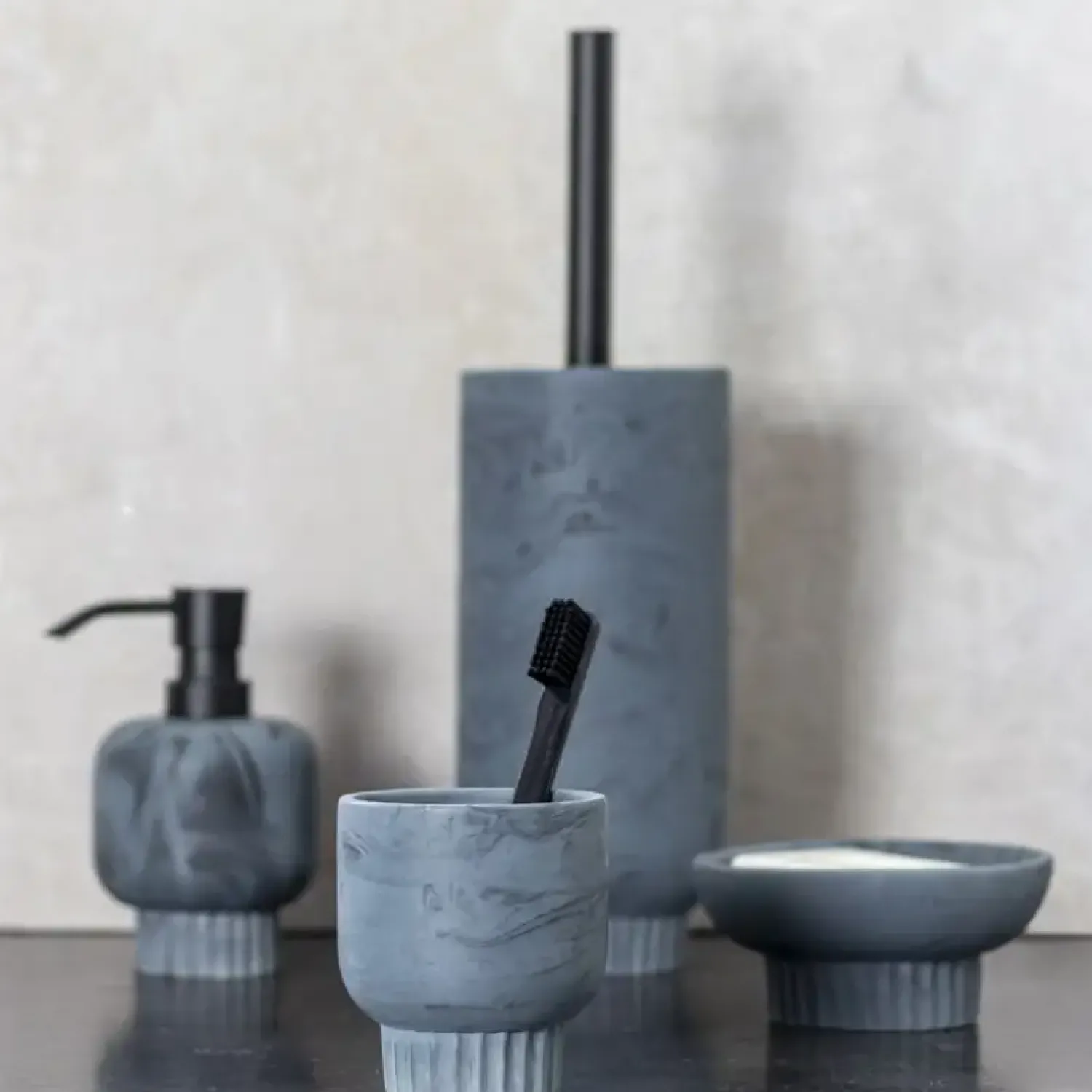 New Mette Ditmer - ATTITUDE tandbørsteholder - Slate Blue
