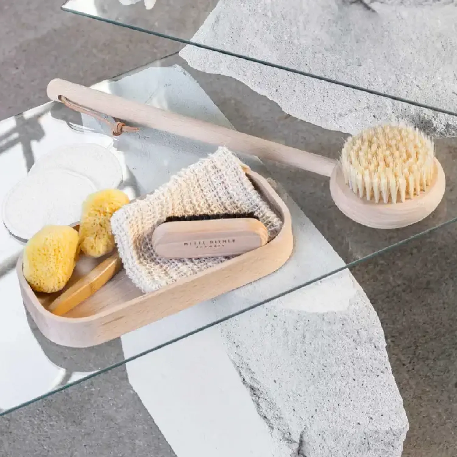 New Mette Ditmer - CLEAN kropsbørste med håndtag, Natural