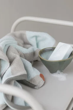 Outlet Mette Ditmer - DIAGONAL bath towel - Mint
