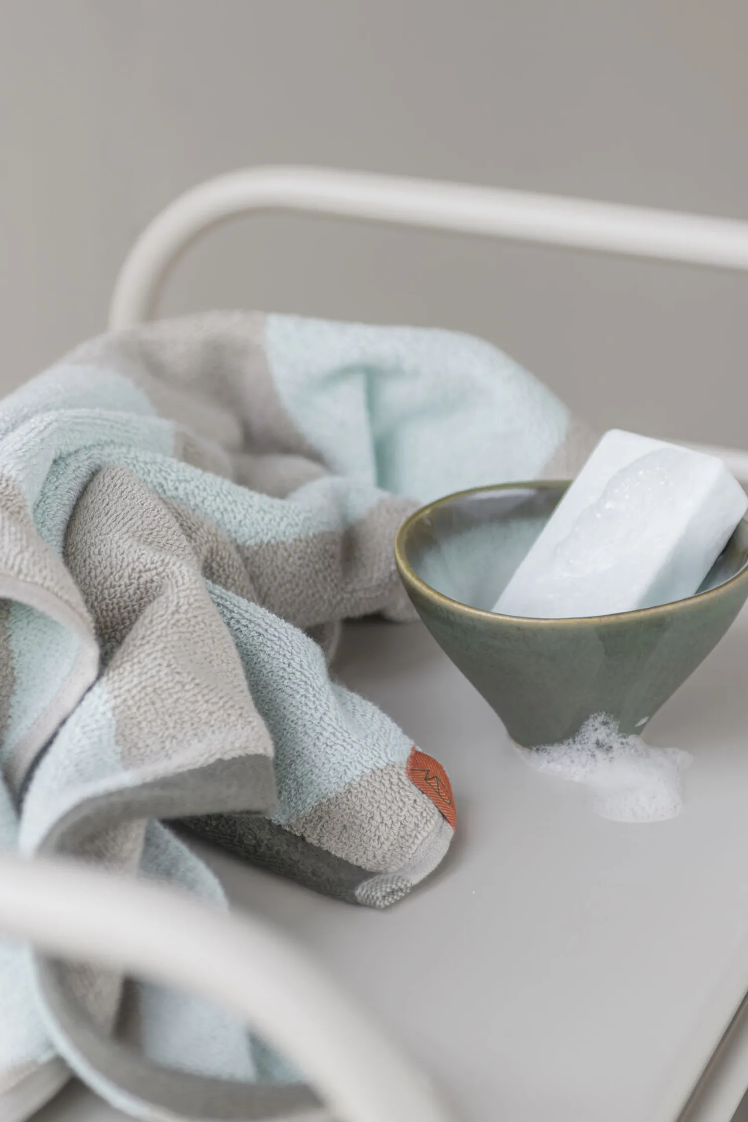 Hot Mette Ditmer - DIAGONAL guest towel, 2-pack - Mint