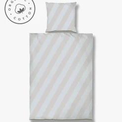 Outlet Mette Ditmer - DIAGONAL-sengesæt - Light grey/Sand - W140 x L220 cm